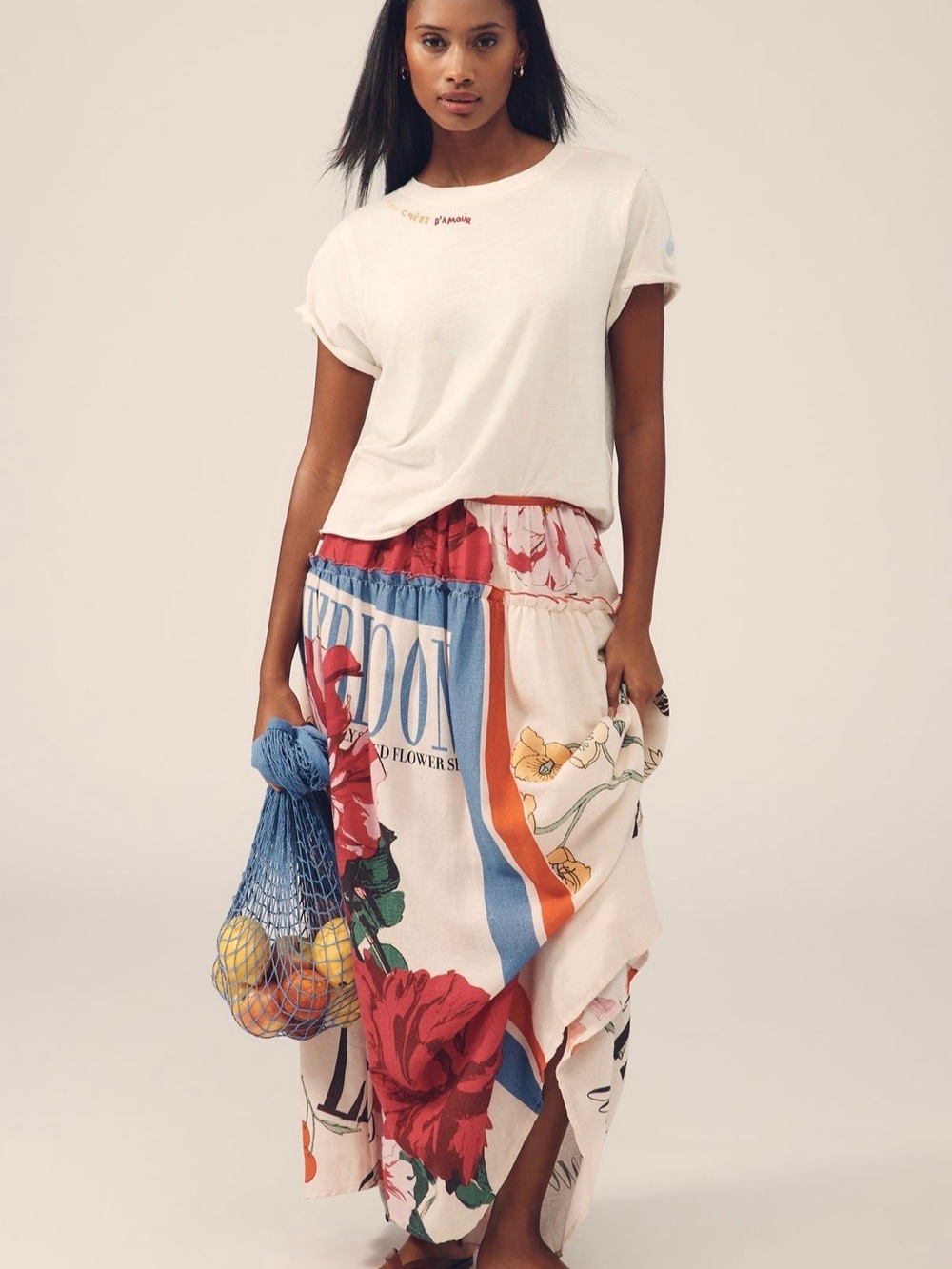 Maeve Caitlin Cotton Short-Sleeve Tee  by Jordan Nickson - Women's Size XSmall